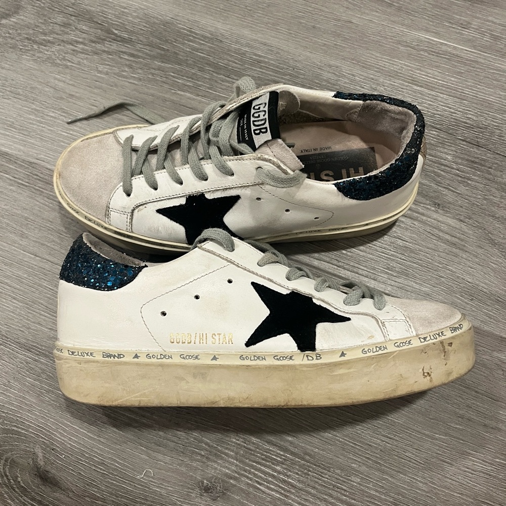 golden goose hi star platform sneakers